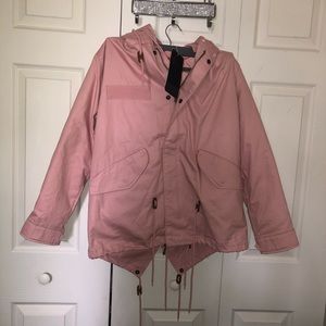 NWT pink coat separates into puffer jacket